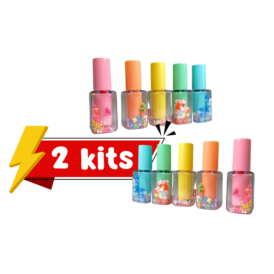 KIT 5 Caneta Marca-texto Cores Divertidas