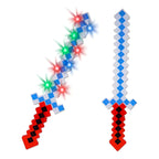 Espada de Diamante com Luz e Som – Aventura Garantida no Mundo dos Pixels!