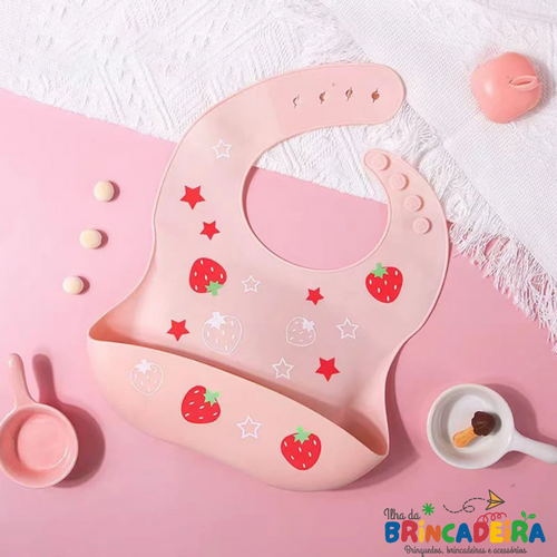 Babador Silicone Impermeável – Cata Migalhas Colorido | Ilha da Brincadeira