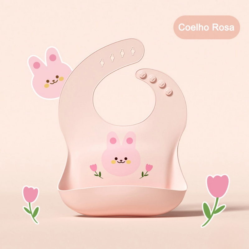 Babador Silicone Impermeável – Cata Migalhas Colorido | Ilha da Brincadeira