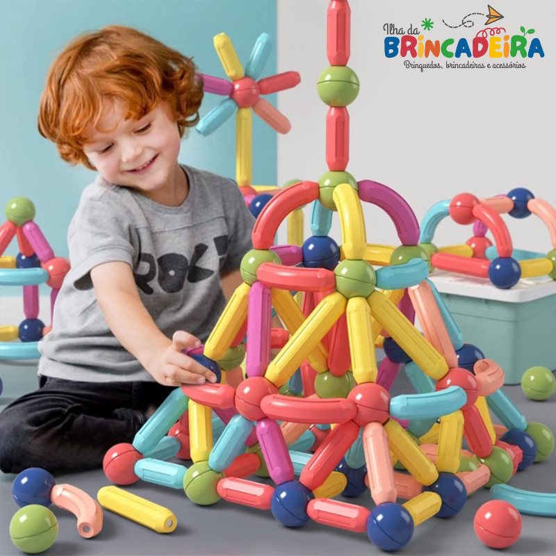 Brinquedo Magnético 3D | Ilha da Brincadeira