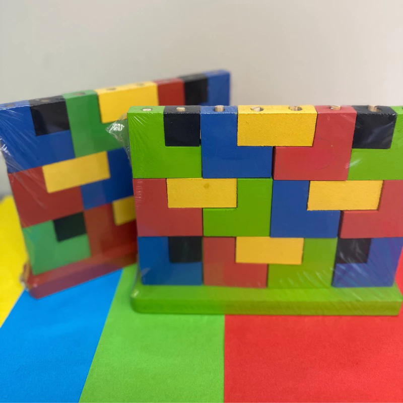 Tetris de Madeira Educativo – Ilha da Brincadeira
