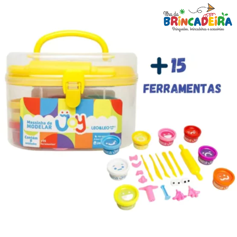 Kit Massinha Infantil com Maleta – 23 Peças Criativas | Ilha da Brincadeira