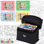 Kit Colorir Bobbie Goods + Canetinhas | Ilha da Brincadeira