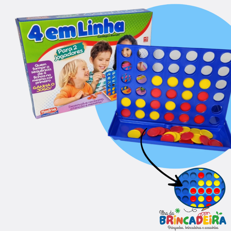 Jogo 4 em Linha | Ilha da Brincadeira