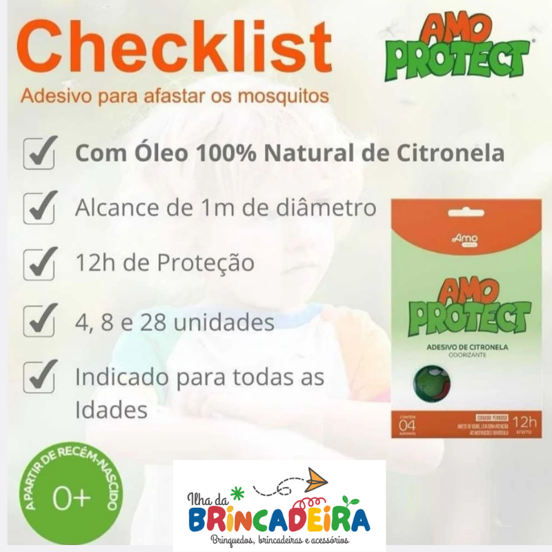 Adesivo Repelente Natural de Citronela | Ilha da Brincadeira