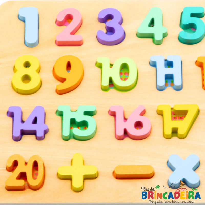 Tabuleiro Numérico Educativo | Ilha da Brincadeira