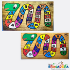 Tabuleiro da Minhoca Letras e Números | Ilha da Brincadeira