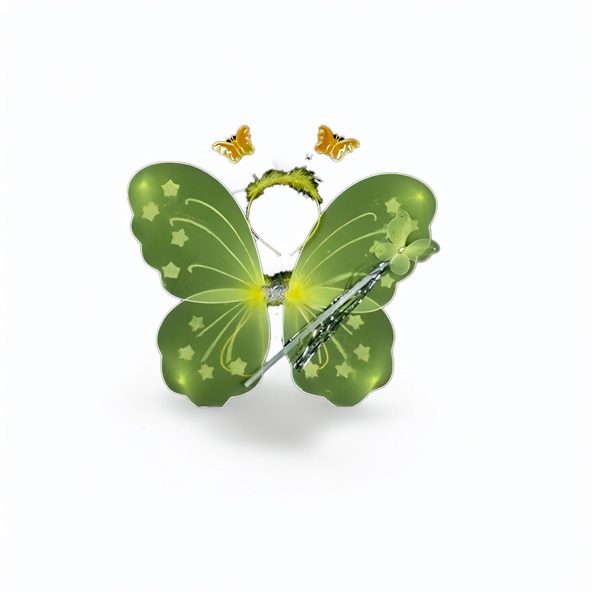 Encante-se com o Kit Fantasia Asa de Borboleta e Varinha!