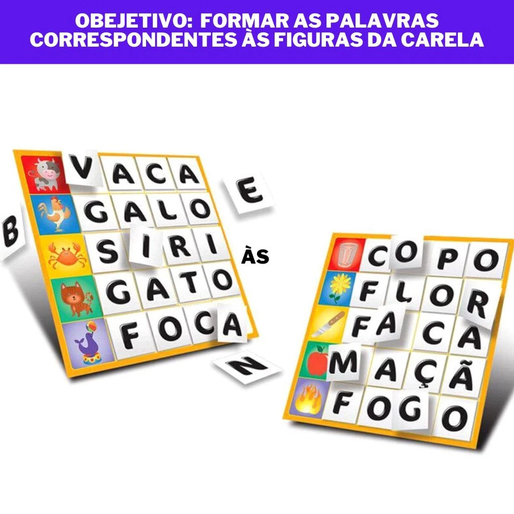 Jogo Forma Palavras | Ilha da Brincadeira