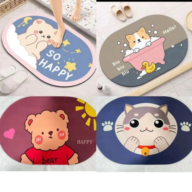 Kit 2 tapetes de banho antiderrapante | Ilha da Brincadeira