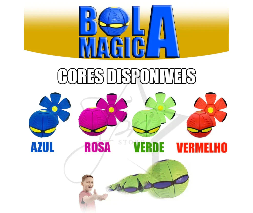 Bola Mágica Voadora com LED – Transformação em Disco Voador!