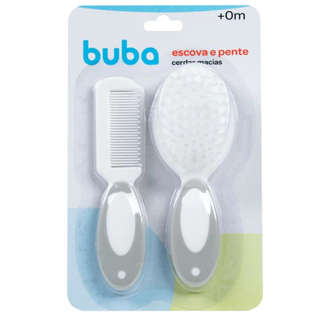 Kit escova cerdas macias Buba | Ilha da Brincadeira