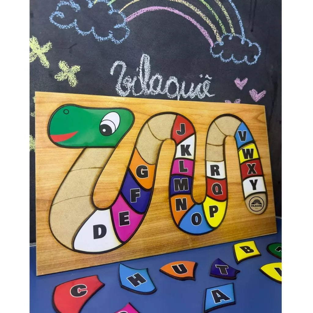 Tabuleiro da Minhoca Letras e Números | Ilha da Brincadeira