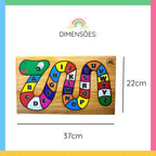 Tabuleiro da Minhoca Letras e Números | Ilha da Brincadeira