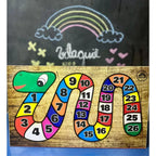 Tabuleiro da Minhoca Letras e Números | Ilha da Brincadeira