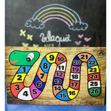 Tabuleiro da Minhoca Letras e Números | Ilha da Brincadeira