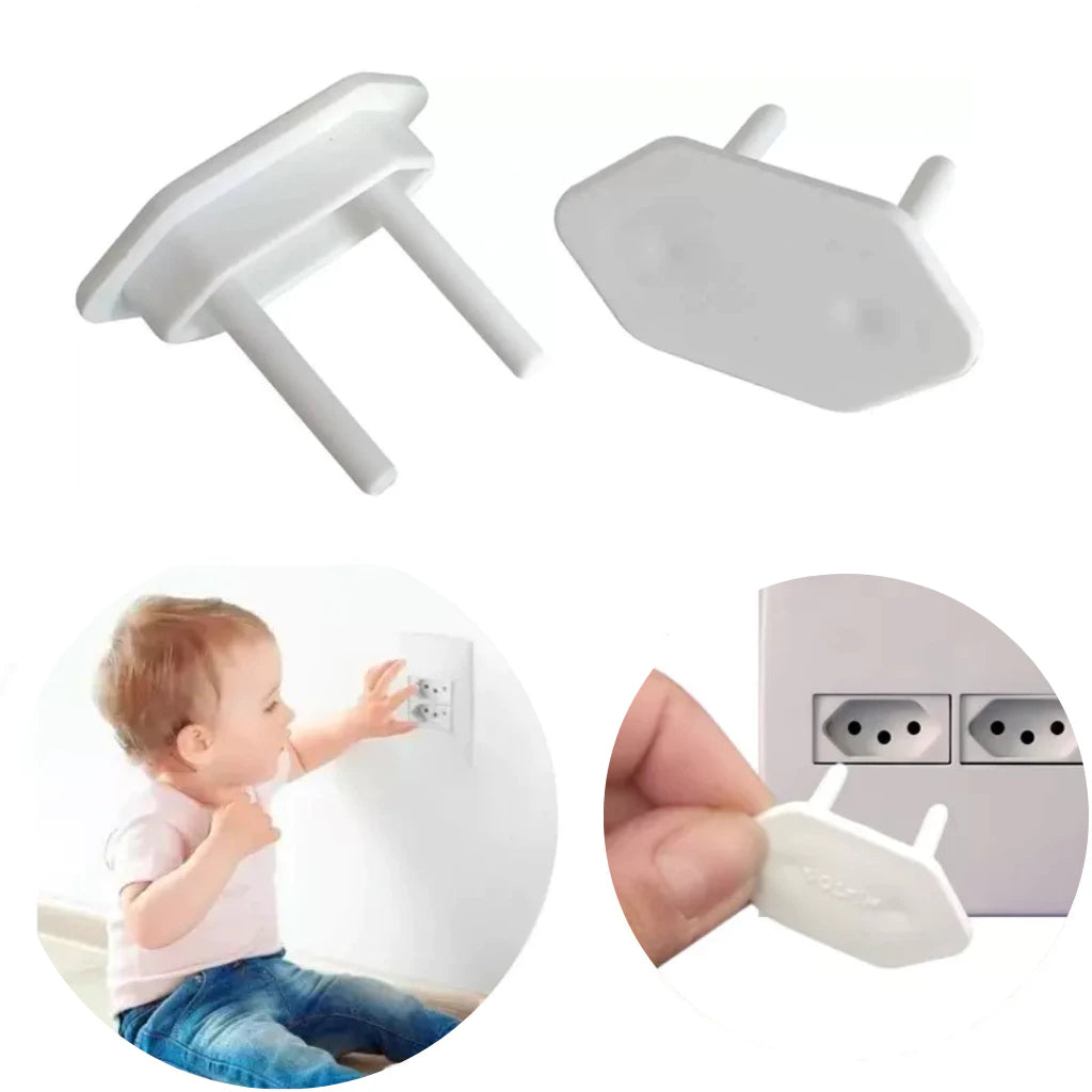 Kit 20 protetor de tomadas | Ilha da Brincadeira