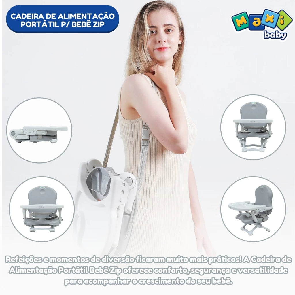 Cadeira Portátil para Alimentação – Maxi Baby: Praticidade e Segurança nas Refeições do seu Bebê!