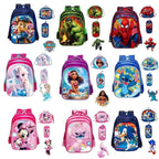 Kit 3 em 1 dos Heróis: Mochila + Lancheira + Estojo