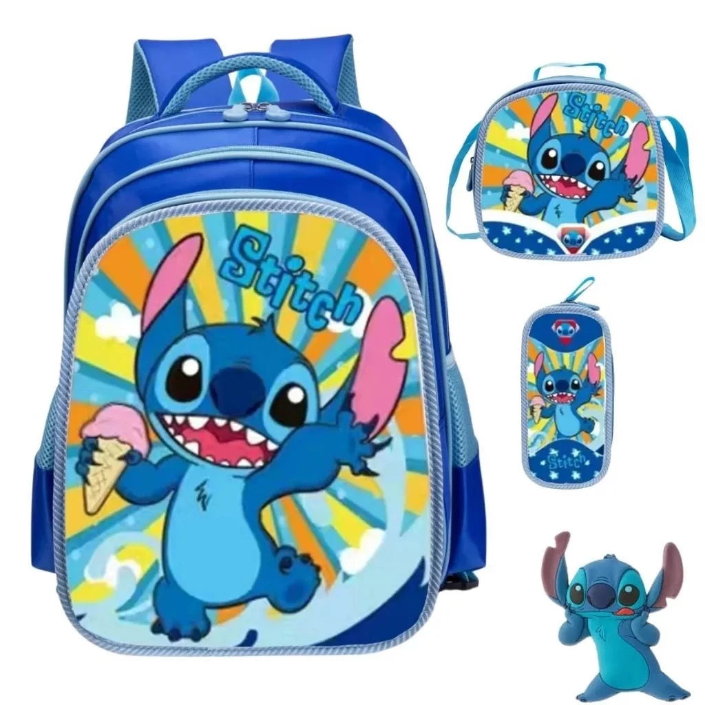 Kit 3 em 1 dos Heróis: Mochila + Lancheira + Estojo