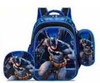 Kit 3 em 1 dos Heróis: Mochila + Lancheira + Estojo