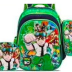 Kit 3 em 1 dos Heróis: Mochila + Lancheira + Estojo