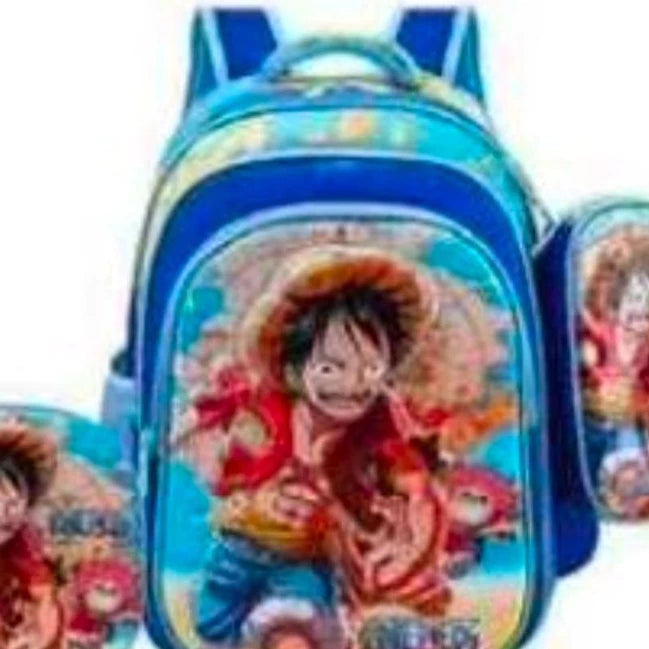 Kit 3 em 1 dos Heróis: Mochila + Lancheira + Estojo