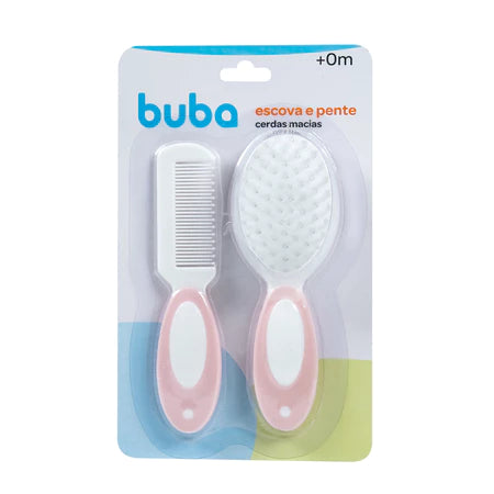 Kit escova cerdas macias Buba | Ilha da Brincadeira