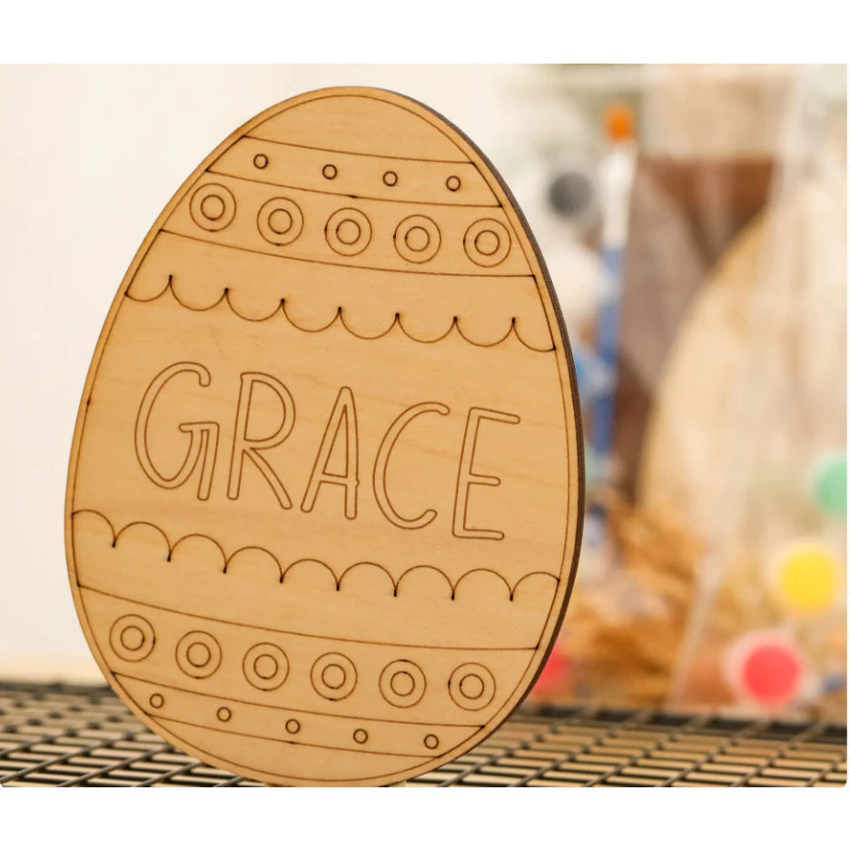🐰 Ovo de Páscoa para Pintar com Nome Personalizado