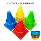 Kit Cones com Argolas – Jogo Sensorial e Educativo | Ilha da Brincadeira