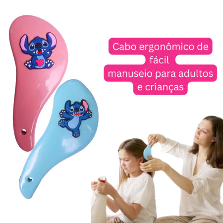 Escova de cabelo Stitch infantil | Ilha da Brincadeira