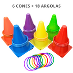 Kit Cones com Argolas – Jogo Sensorial e Educativo | Ilha da Brincadeira