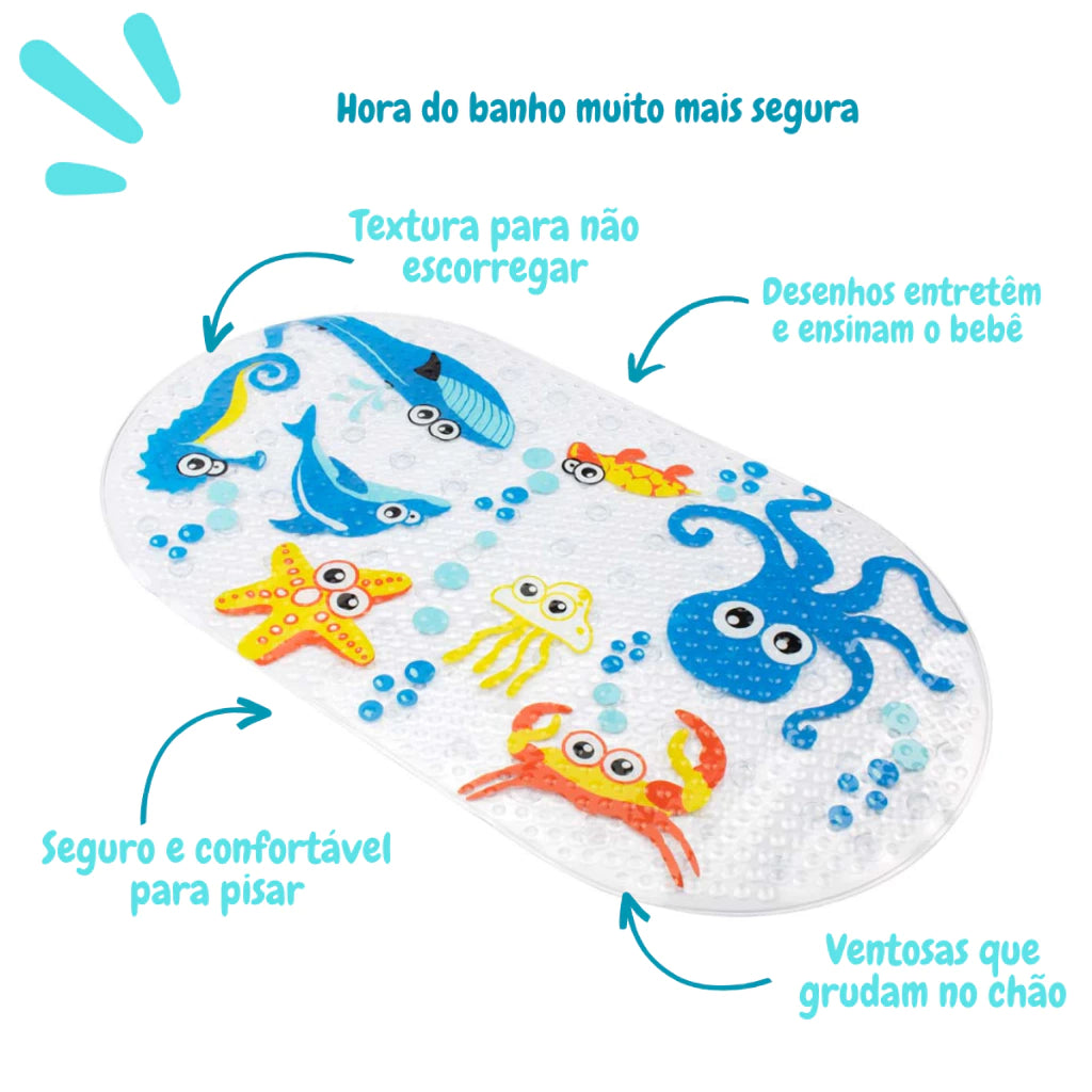 Tapete de Banho antiderrapante Pimpolho | Ilha da Brincadeira