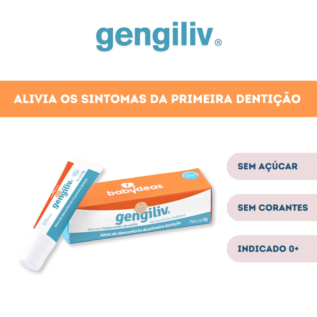 Gengiliv Gel Gengival 10g – Alívio Natural para Dentição - Ilha da Brincadeira