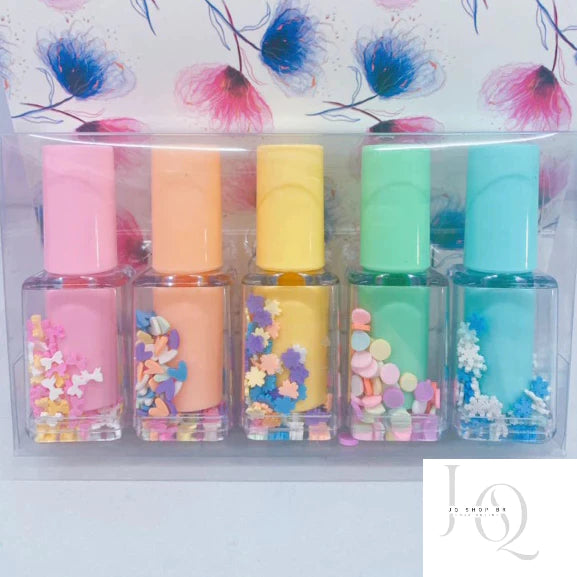 KIT 5 Caneta Marca-texto Cores Divertidas