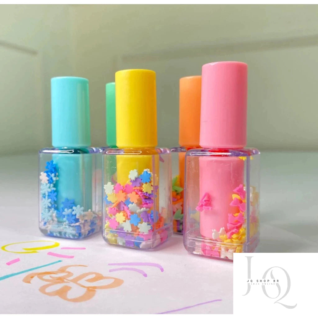 KIT 5 Caneta Marca-texto Cores Divertidas