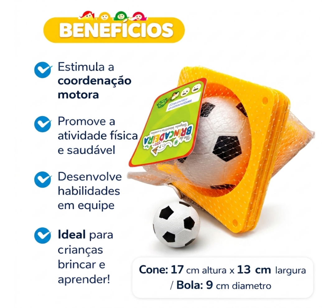 Kit Escolinha de Futebol Infantil | Ilha da Brincadeira