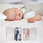 Kit de Cuidados para Unhas do Bebê – Cortador Seguro e Antibacteriano