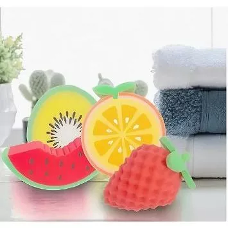 Esponja de Banho Frutas| Ilha da Brincadeira