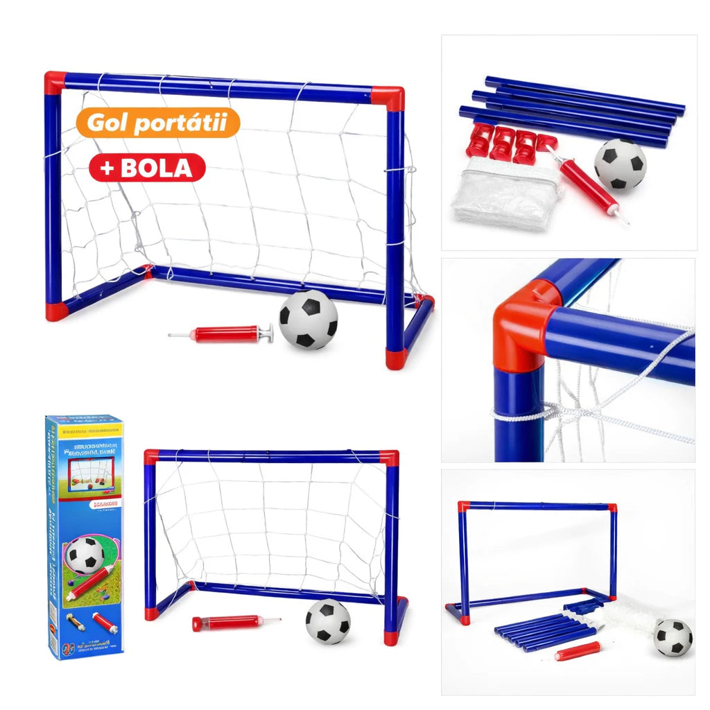 Kit Golzinho com Trave + Bola + Bomba
