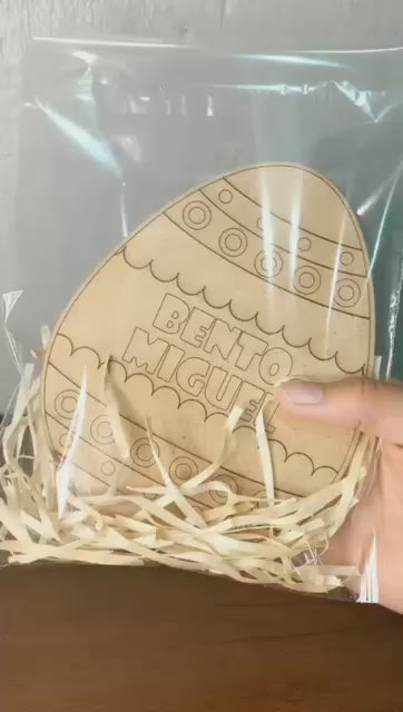 🐰 Ovo de Páscoa para Pintar com Nome Personalizado