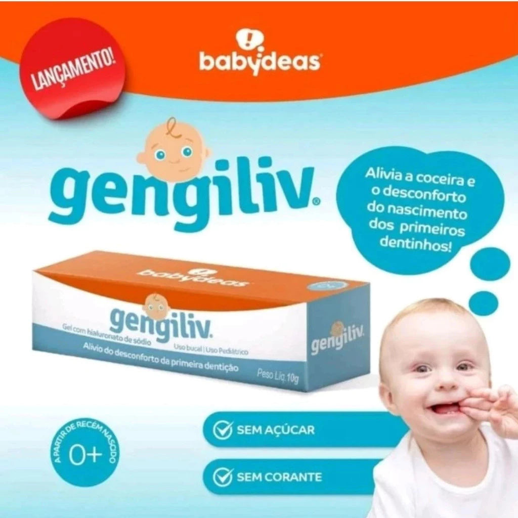 Gengiliv Gel Gengival 10g – Alívio Natural para Dentição - Ilha da Brincadeira