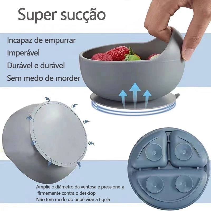 Kit 9 Talheres Silicone – Livre de BPA e Seguro | Ilha da Brincadeira
